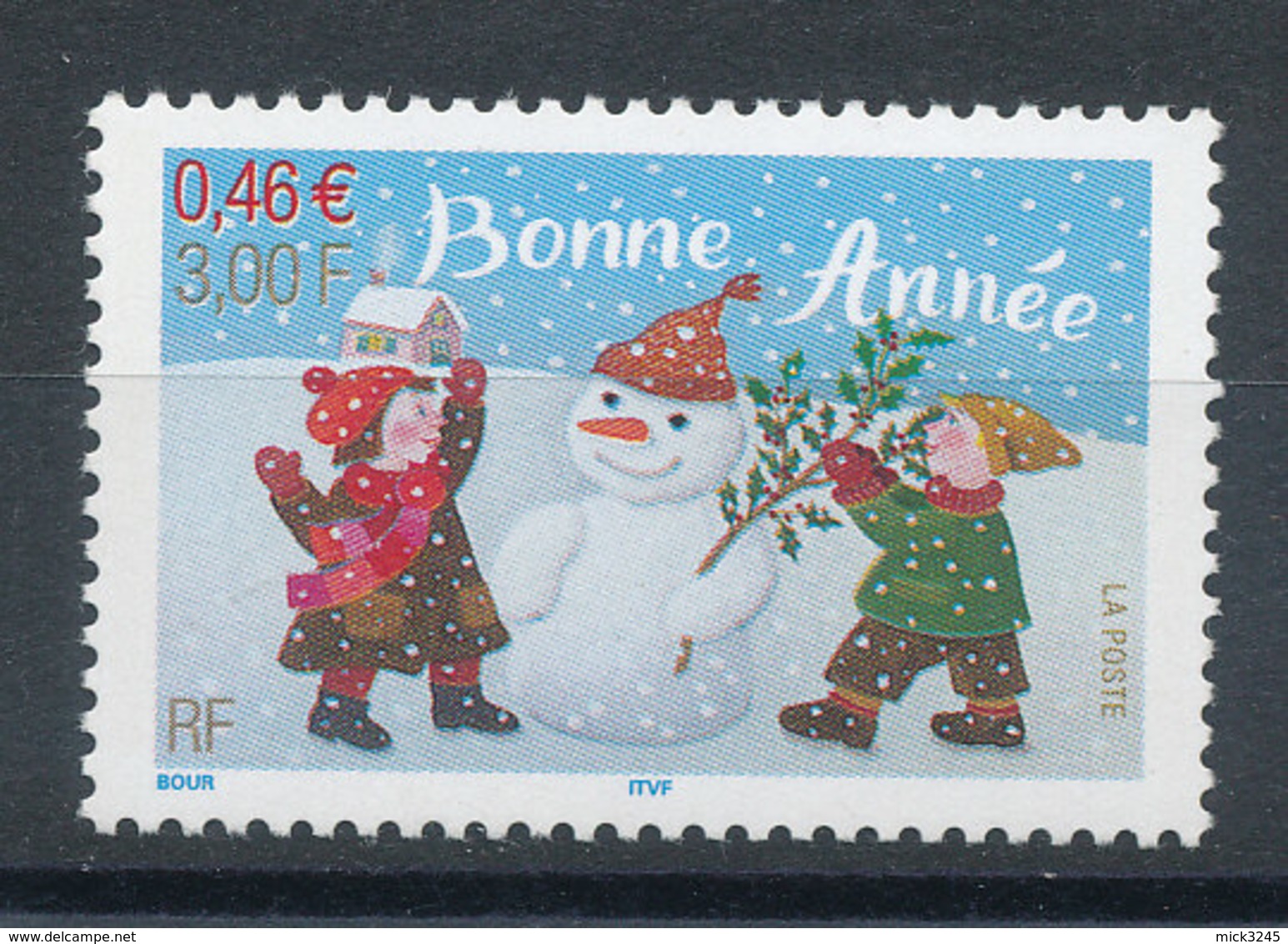 3437** Bonne Année - Unused Stamps