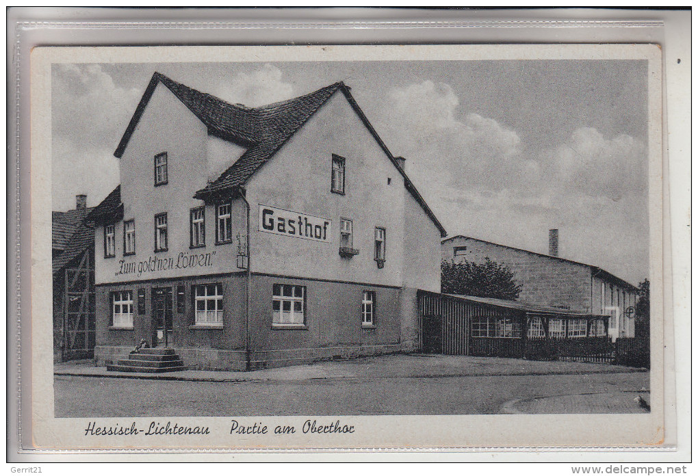 3436  HESSISCH - LICHTENAU, Gasthof "Zum Goldenen Löwen" - Eschwege