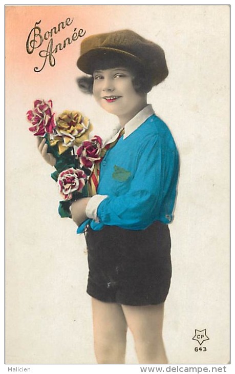 Themes - Enfants - Ref 445 -  Fantaisie - Portrait D Un Garçon  -  Carte Bon Etat - - Portraits