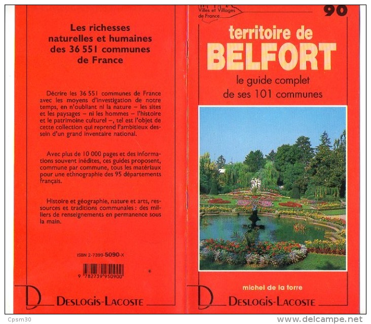Livre - L´ Art Et La Nature De Ses 101 Communes - 90 Territoire De Belfort - 36 Pages - 1985 - Franche-Comté