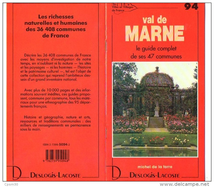 Livre - L´ Art Et La Nature De Ses 47 Communes - 94 Val De Marne - 36 Pages - 1989 - Ile-de-France
