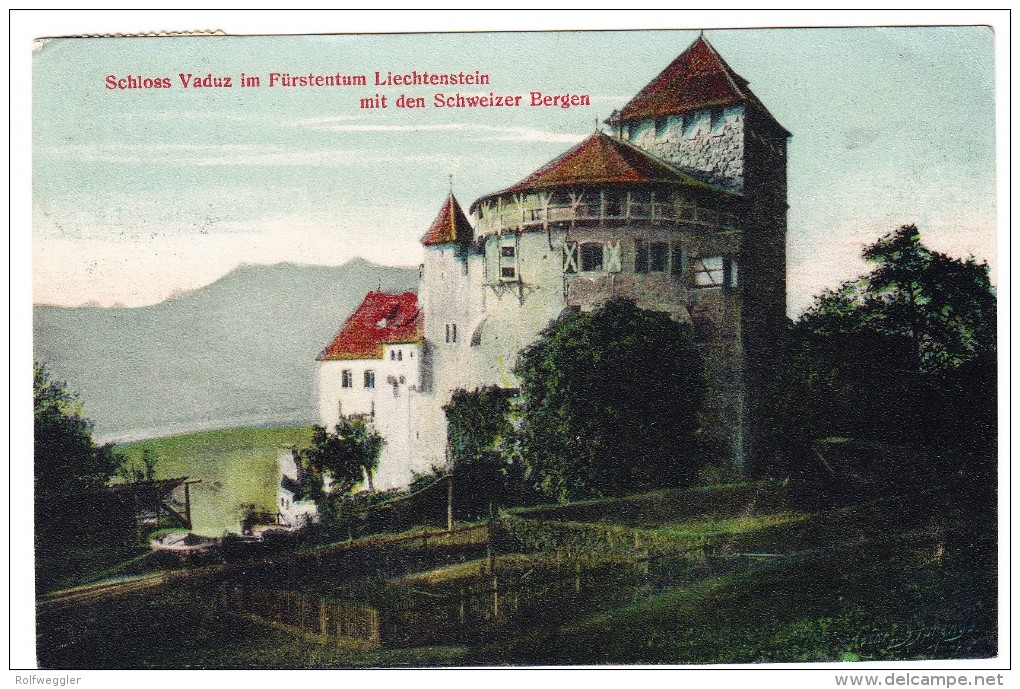 FL - Schloss Vaduz Und Schweizer Bergen - Liechtenstein