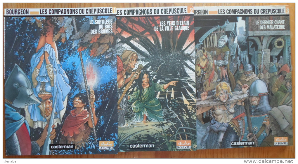 COMPAGNONS DU CREPUSCULE ( LES ) Lot Des 3 Tomes Par BOURGEON - Wholesale, Bulk Lots