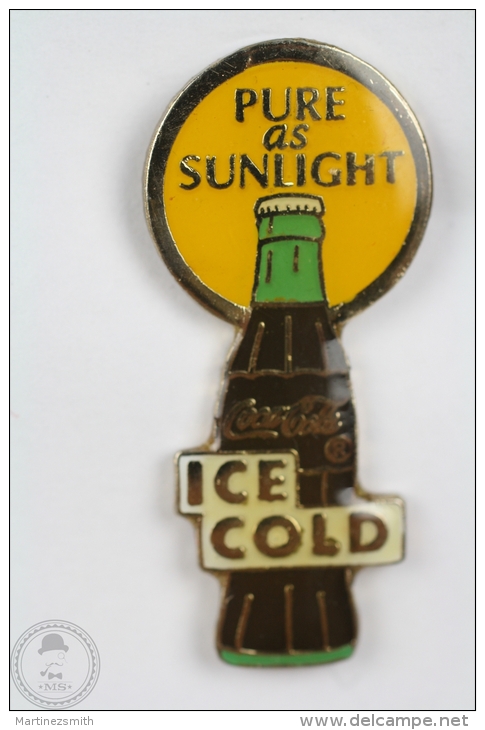 Pure As Sunlight - Ice Cold Coca Cola Bottle - Pin Badge #PLS - Coca-Cola