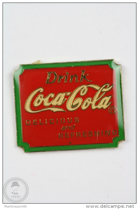 Vintage Coca Cola  Advertising - Red And Green Colour - Pin Badge #PLS - Coca-Cola