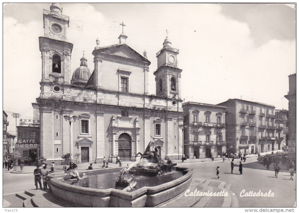 CALTANISSETTA  /   Cattedrale - Caffè  Duomo  _  Viaggiata - Caltanissetta