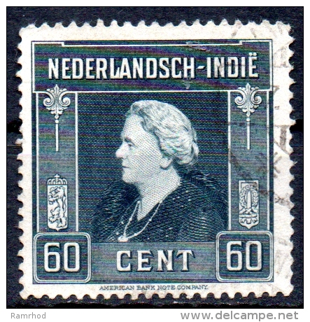 NETHERLANDS INDIES 1945 Queen Wilhelmina - 60c. - Grey FU - Niederländisch-Indien