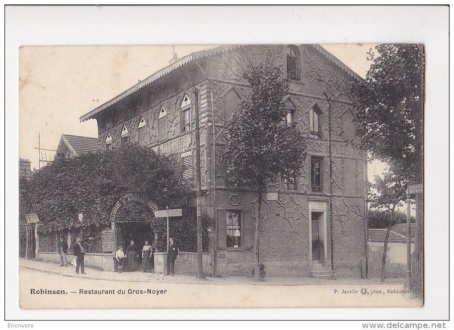 Cpa ROBINSON Restaurant Du Gros Noyer Population A La Pose - Javelle - Le Plessis Robinson