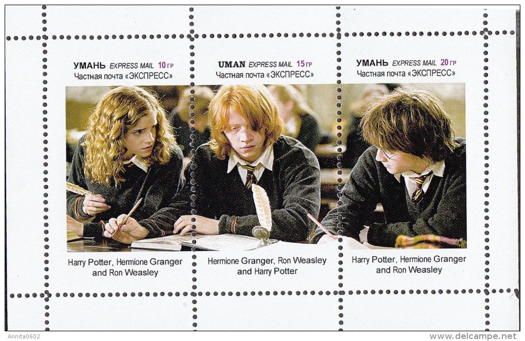 Fantasy Label Actor Harry Potter Cinema 6 Small Sheets - Fantasie Vignetten
