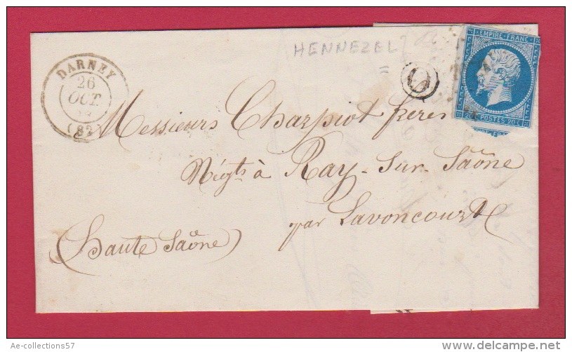 Lettre De Darney    //  Pour Lavoncourt    // 26 Octobre 1859 //  Boîte Rurale O - 1849-1876: Classic Period