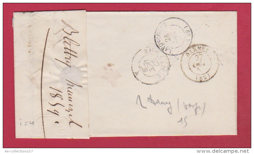 Lettre De Darney    //  Pour Lavoncourt    // 26 Octobre 1859 //  Boîte Rurale O - 1849-1876: Classic Period