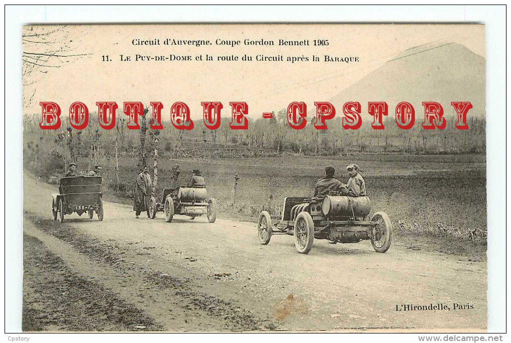 COUPE GORDON BENNETT à LA BARAQUE - RALLYE AUTOMOBILE - COURSE De VOITURE < DOS SCANNE - Rally's