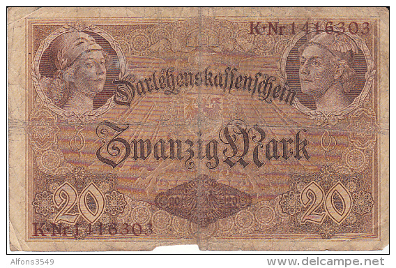 20 Mark Nr K Nr 1416303 Uitgegeven  5 Augustus 1914 - 20 Mark
