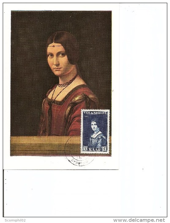 Sarre -Peintures -DeVinci ( CM De 1956 à Voir) - Maximum Cards