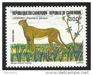 Cameroun Cameroon 1986 Leopard Cheetah Yv 798 Mi 1134 Mint Neuf - Kamerun (1960-...)