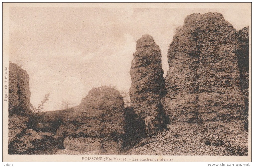 POISSONS (Haute-Marne) - Les Roches De Mélaire - Poissons