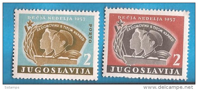 1957 X 19  JUGOSLAVIJA CHILDRENS WOCHE DES KINDERS PIONIER PLAKETTE MNH - Beneficenza