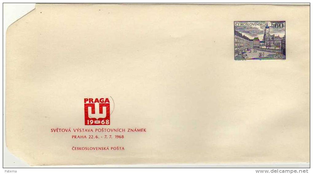 Entero Postal PRAHA 1968,  Checoslovaquia, Entier  Postal - Briefe