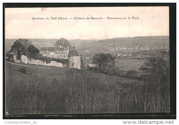 CPA Beauvais, Le Château, Panorama Sur Le Theil - Autres & Non Classés