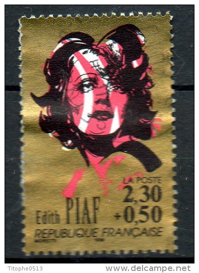 FRANCE. N°2652 Oblitéré De 1990. E. Piaf. - Chanteurs