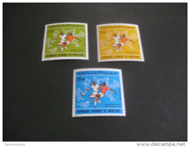 K9193- Set MNh Mauritanie - 1973- SC. C136-138-  Worldcup Soccer Football Munich - 1974 – Germania Ovest