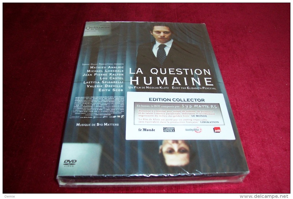 La Question Humaine   °°°°   Edition Collector    Dvd + Cd - Drama