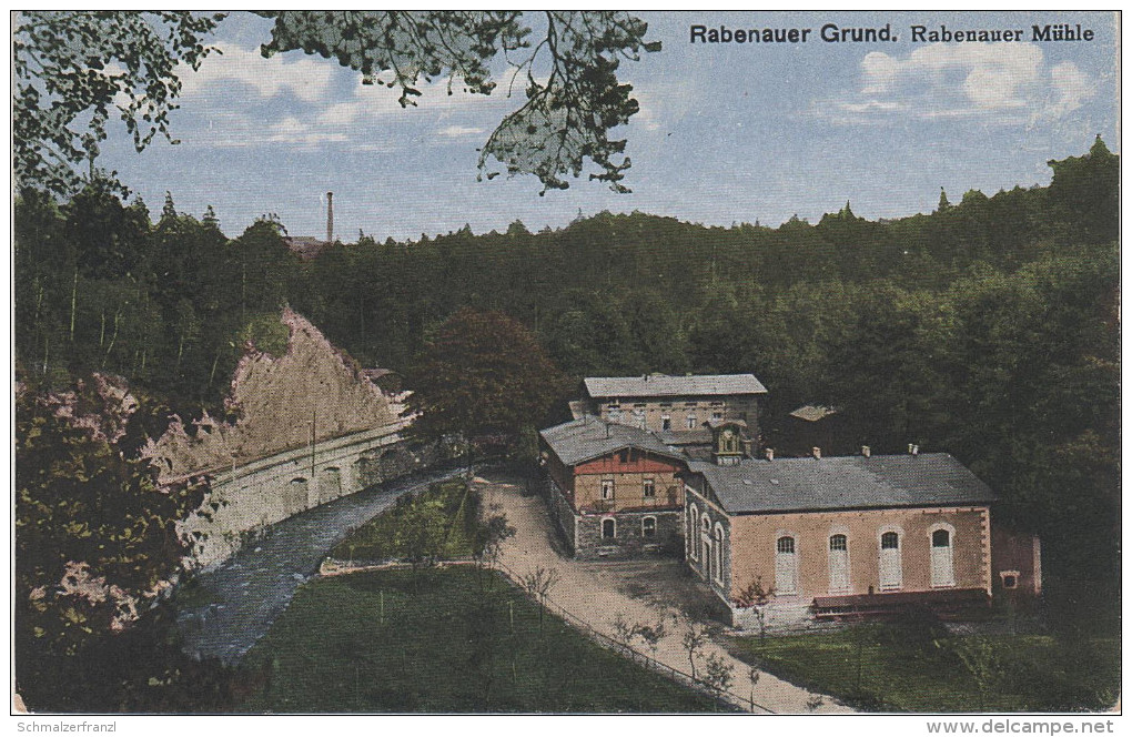 AK Rabenauer Mühle Gasthof Bahnhof Bei Rabenau Lübau Spechtritz Edle Krone Freital Somsdorf Tharandt Klingenberg Deuben - Rabenau