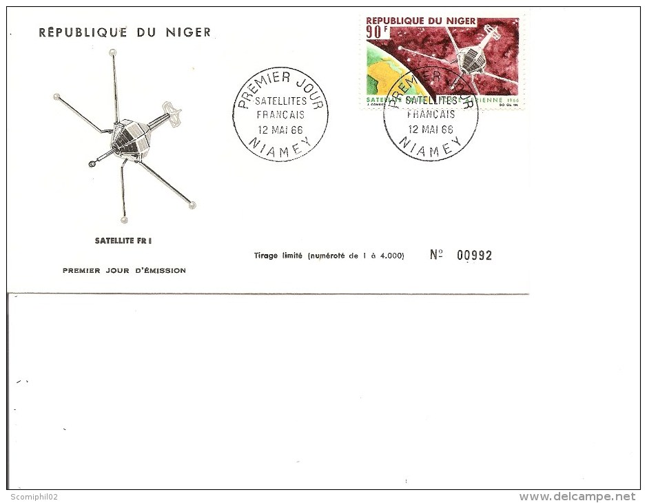 Espace - Satellite FRI ( FDC Du Niger De 1966 à Voir) - Africa
