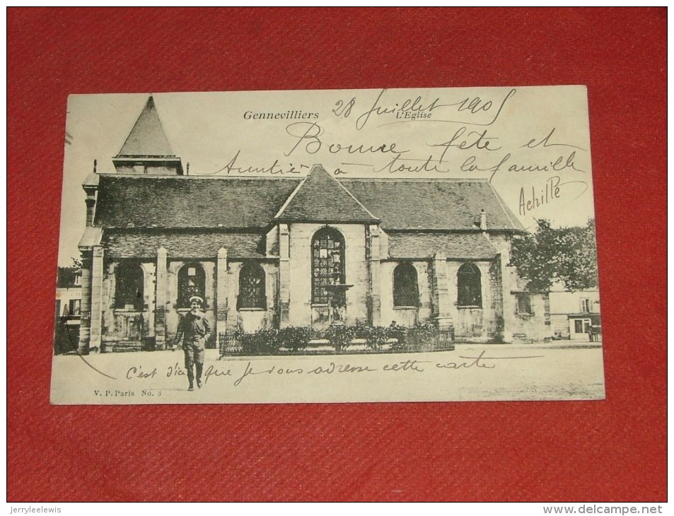 GENNEVILLIERS  -  L´ Eglise   -  1905 - Gennevilliers