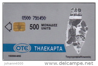 Telefonkarte Griechenland  Chip OTE   Nr.24  1993  0500  Aufl. 192.000 St. Geb. Kartennummer  791450 - Griechenland