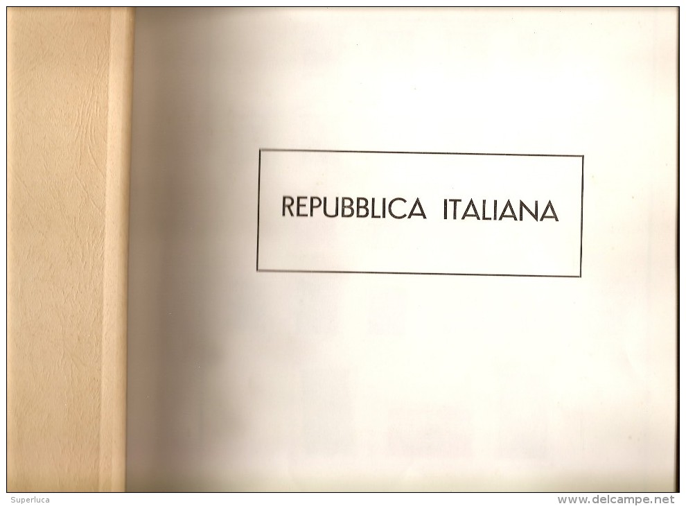 P-RACCOGLITORE CON FOGLI MARINI-REPUBBLICA 1948-1964 - Raccoglitori Con Fogli D'album