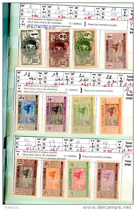 Carnet -MAURITANIE  - Cote 206,90  €  - 9 Scans - Collections (with Albums)