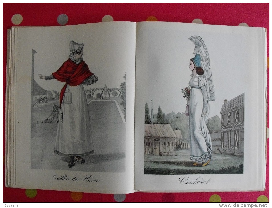 Visages de la Normandie. Hérubel, Quéru, Huard, Diard. 1941.  218 pages. cartes dépliables + planches costumes