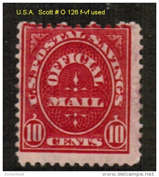 U.S.A.   Scott  # O 126 F-VF USED - Officials