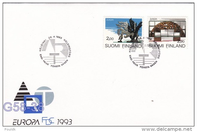 Finland FDC: 1993 Europa CEPT (G58-38) - 1993