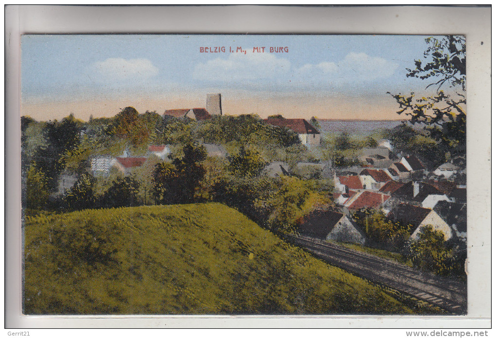 0-1820 BELZIG, Panorama Mit Burg - Belzig