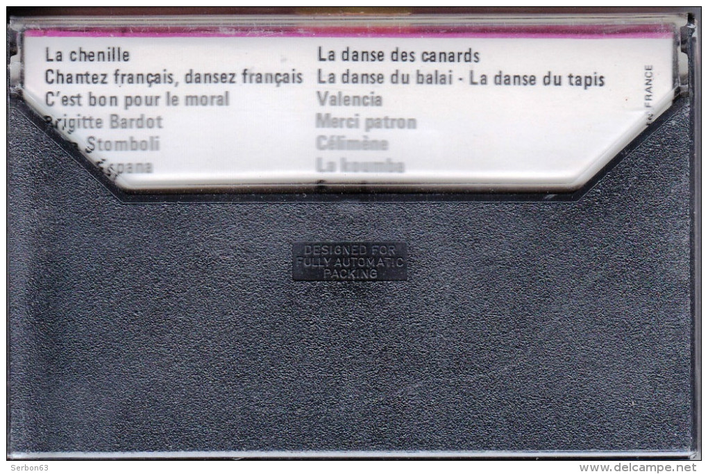 Cassettes audio - CASSETTE AUDIO 14 TITRES DANSER LA CHENILLE & LA DANSE  DES CANARDS NEUVE SOUS FILM PLASTIQUE ANCIEN STOCK DE DISQUAIRE