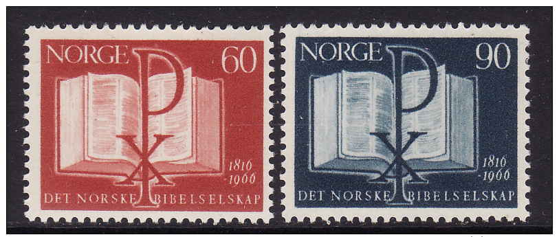 Norway #490-91 F-VF Mint NH ** Norweigan Bible Society - Unused Stamps