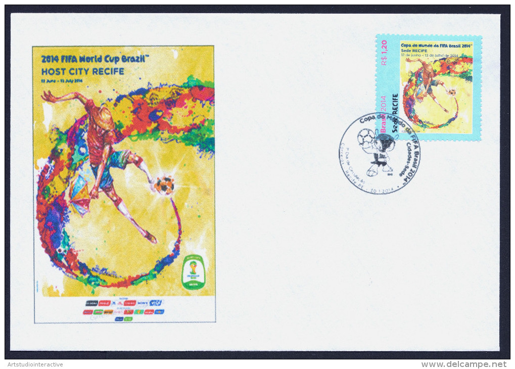 2014 BRASILE "CIADADES SEDE - MONDIALI DI CALCIO 2014" SET FDC