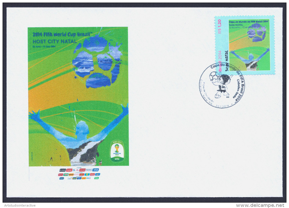 2014 BRASILE "CIADADES SEDE - MONDIALI DI CALCIO 2014" SET FDC