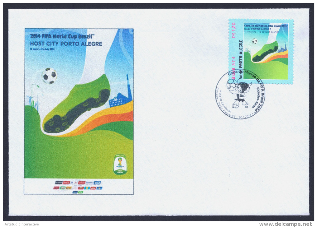 2014 BRASILE "CIADADES SEDE - MONDIALI DI CALCIO 2014" SET FDC