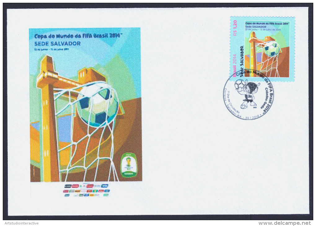 2014 BRASILE "CIADADES SEDE - MONDIALI DI CALCIO 2014" SET FDC