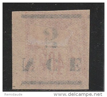 NOUVELLE CALEDONIE  - YVERT N°6a * - SURCHARGE RENVERSEE - Unused Stamps