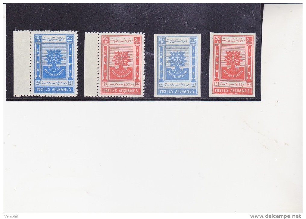 AFGHANISTAN - TIMBRES N° 494 -95 + PAIRE NON DENTELEE NEUVE XX   TTB - Afganistán