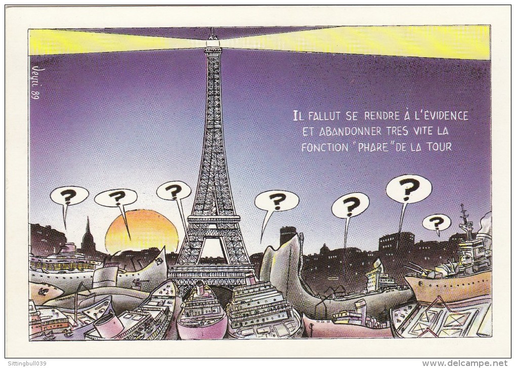 VEYRI. Carte Postale M24  /37. Centenaire De La Tour Eiffel 1889-1989. Levallois-Perret. - Veyri, Bernard
