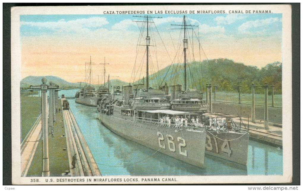 U.S. Destroyers In Miraflores Locks - Panama Canal - Panama