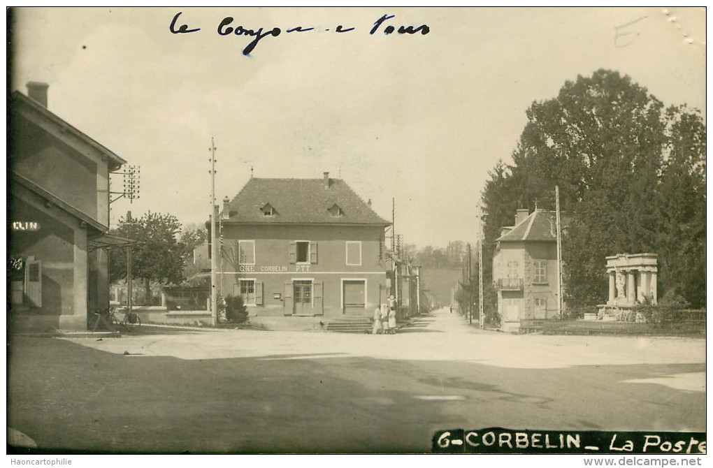 Corbelon (38) La Poste - Carte Photo - Corbelin