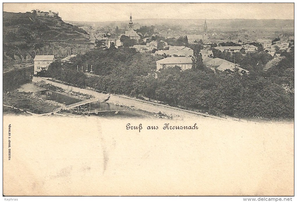 Gruss Aus KREUZNACH - RARE VARIANTE - Bad Kreuznach