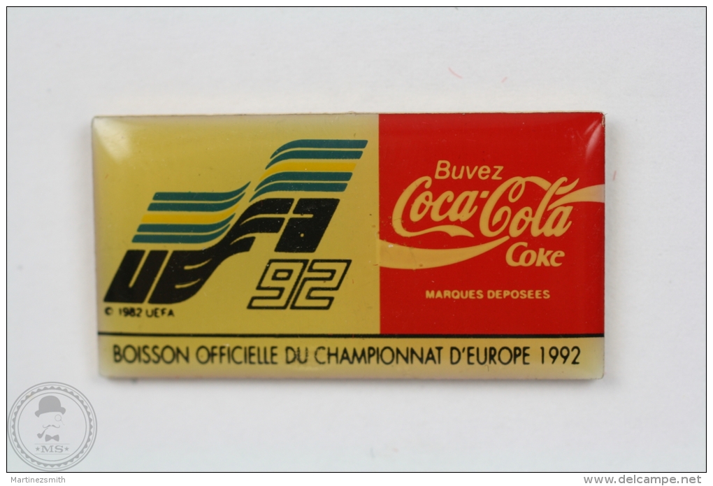 UEFA 1992 - Coca Cola Official Sponsor - Pin Badge #PLS - Coca-Cola