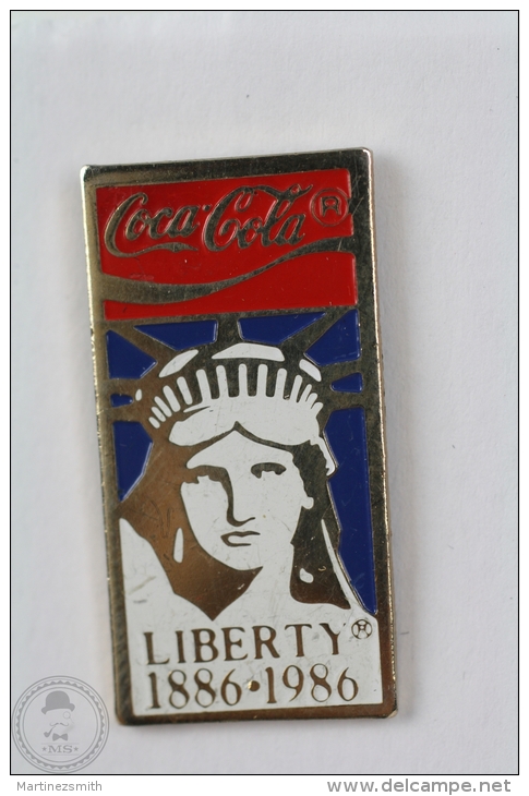 Coca Cola - Liberty Statue 1886 - 1986 - Pin Badge #PLS - Coca-Cola